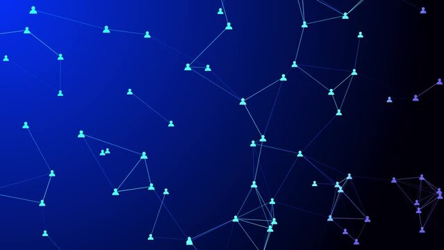 collegamenti tra persone, network, persone, social network