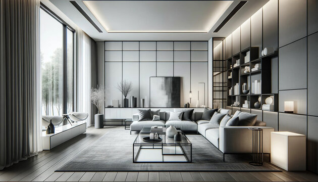 interior of a moderm living room