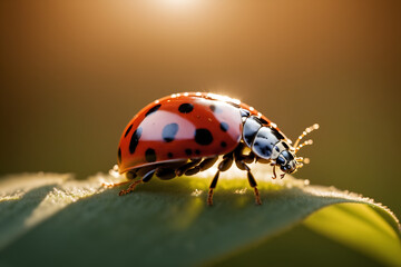 Fototapeta premium Ladybug in the forest