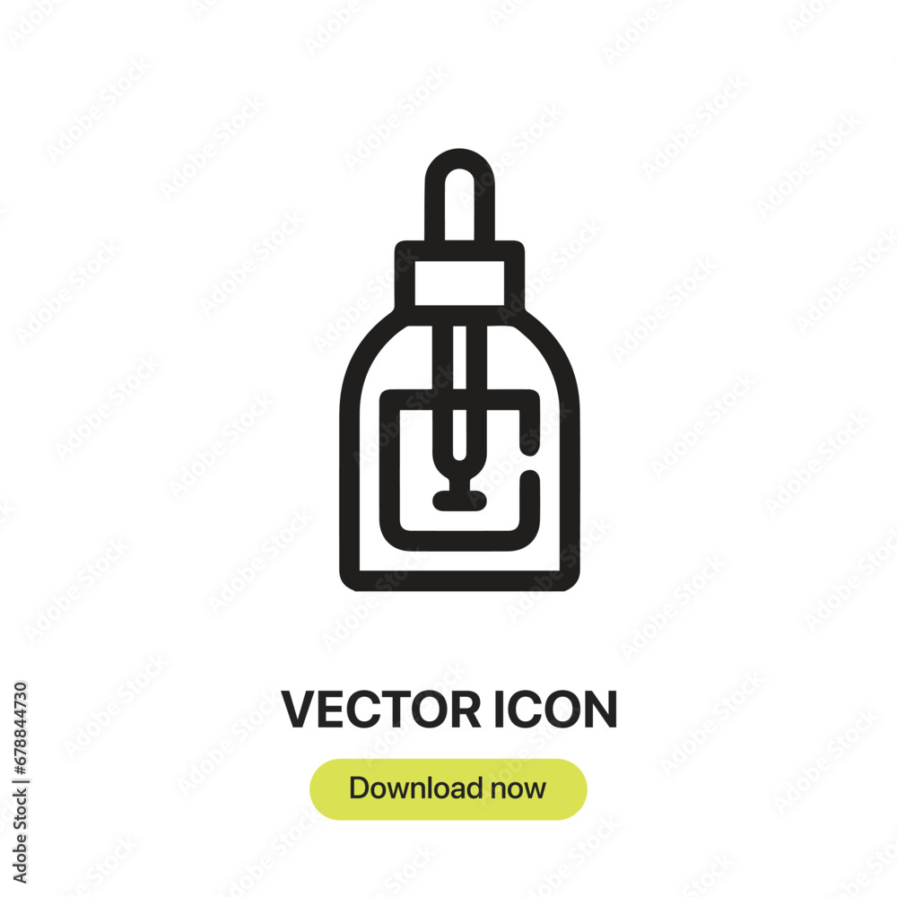 Aufkleber serum icon vector. linear-style sign for mobile concept and web design. serum symbol illustration. p