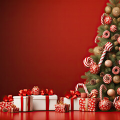 Christmas Candy Cane Background
