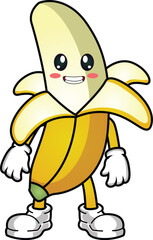banana cute cartoon
