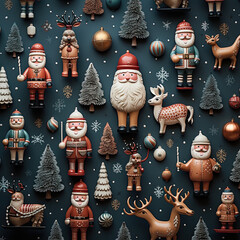 Christmas Cookie and Gingerbread Background