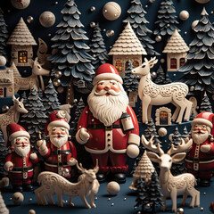 Christmas Cookie and Gingerbread Background