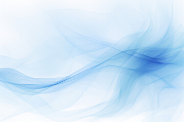 Obraz premium Light blue wispy smoke patterns on white background