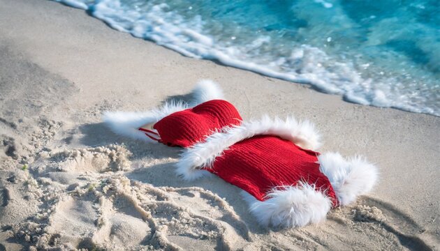 Badeanzug im Weihnachtslook