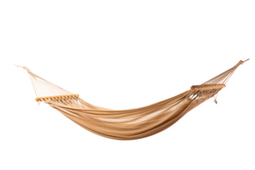A hammock isolated on a transparent background.