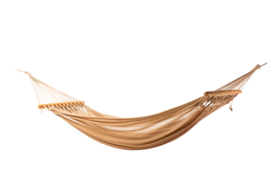 A hammock isolated on a transparent background.