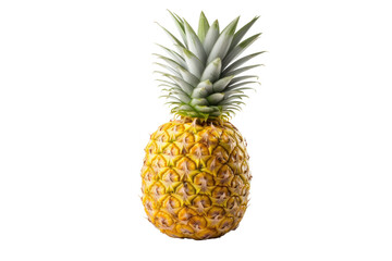 A pineapple fruit isolated on transparent background.