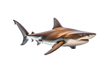 A Shark isolated on a transparent background.