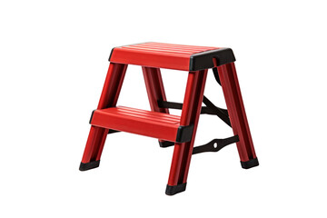 A step stool isolated on a transparent background.