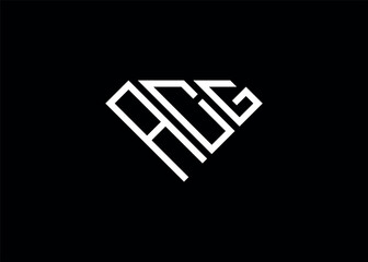 Modern letter A C G diamond shape logo And initial monogram A C G letter logo vector template