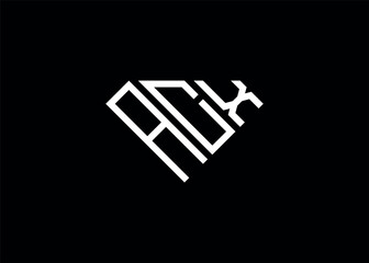 Modern letter A C X diamond shape logo And initial monogram A C X letter logo vector template