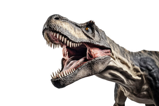 A Tyrannosaurus Rex or T-rex isolated on a transparent background.