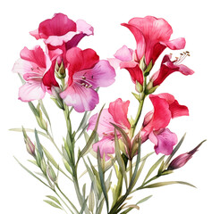 Watercolor lilac flowers. Generative AI, png