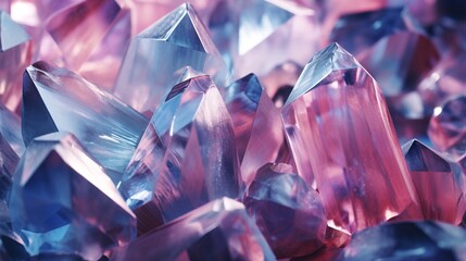 Purple crystals shimmer. AI Generation - obrazy, fototapety, plakaty
