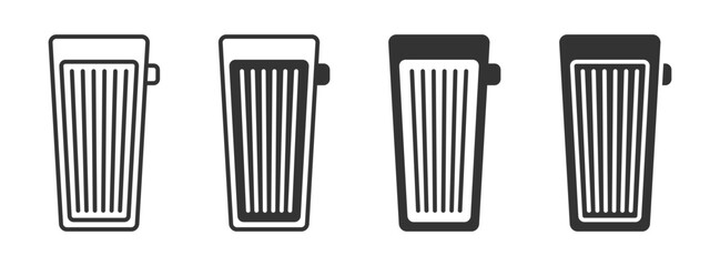 Wah guitar effect icon. Volume or expression pedal. Vector illustration