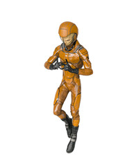 Fototapeta premium alien soldier is floating