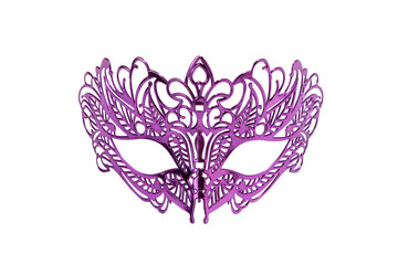 plastic textured mask on cut out background