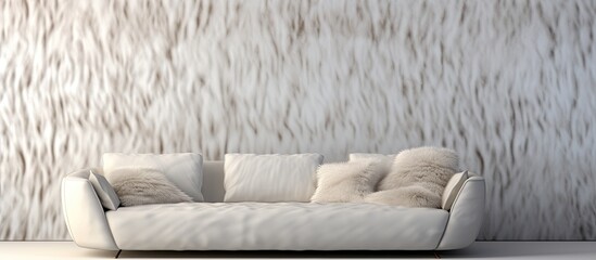 The abstract design of the winter inspired wallpaper features a mesmerizing background pattern resembling the texture of animal fur evoking a sense of fashion and a deep connection to natur