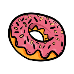 Cartoon icon American fast food