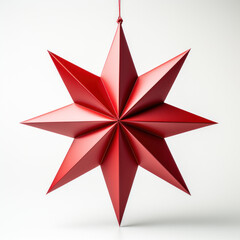 red star on white background