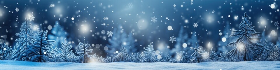 Obraz na płótnie Canvas Winter Christmas Nature Background