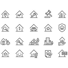 Real Estate Icons vector design
