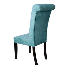 Silla de respaldo alto color turquesa