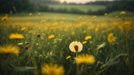 Fototapeta premium Dandelion Meadow