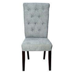 Silla de respaldo alto color gris