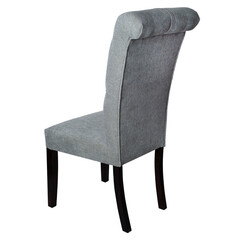 Silla de respaldo alto color gris