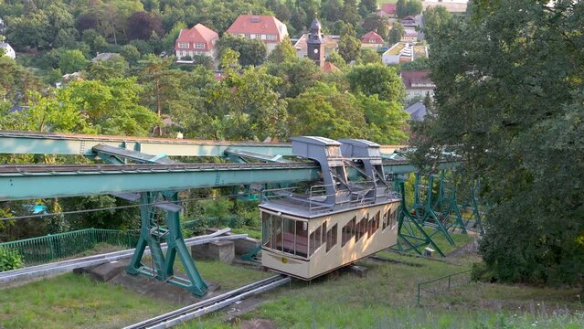 The Schwebebahn Dresden is one of the oldest suspended railways in the world. The suspended funicular was put into operation in 1901. Dresden, 