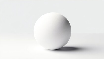 Perfect White Egg on a Plain Background