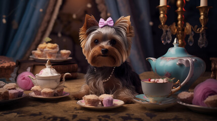 Yorkie Tea Party