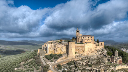 Obraz premium hermosos monumentos de España, fortaleza de la Mota en el municipio de Alcalá la Real