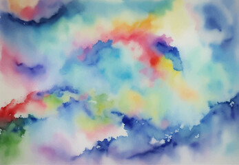 Abstract watercolor background, colorful watercolor background