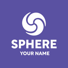 Modern professional logo in the shape of the sphere
