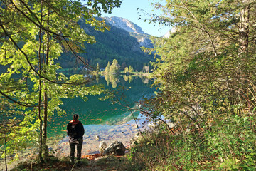 Obraz premium Herbst an den Langbathseen, Oberösterreich