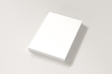 Blank paper mockup, flyer mockup, stack of blank papers