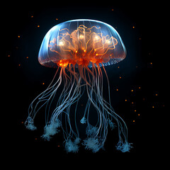 Medusas vistas a través de Rayos X - obrazy, fototapety, plakaty