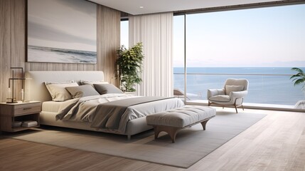 Modern Coastal Bedroom Interior Design Ideas