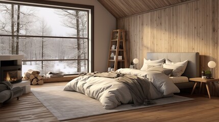 Fototapeta na wymiar Modern Bedroom Interior Design: Ideas and Inspiration