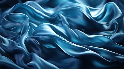 Fototapeta premium fabric in deep blue hues mimicking the sea uhd wallpaper