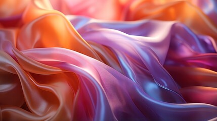 Obraz premium piece of fabric in holographic uhd wallpaper