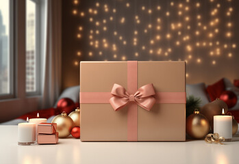 Merry Christmas, xmas, gift, Happy New Year, Gift for Christmas and new year, Gift box, Clean Free Empty Base Layout blank for a holiday card of the website poster screen wallpaper