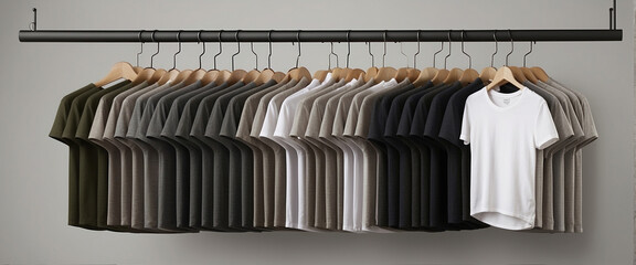 The ultimate organization with the T-Shirt Hangers - AI Generative