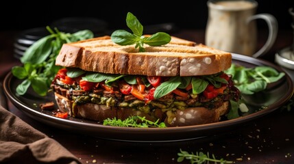 vegetarian sandwich slices uhd wallpaper