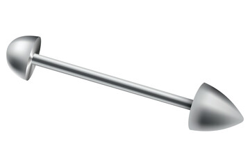 Piercing jewelery icon. Body metallic accessories. Beauty decoration, earring. Modern shape design. Vector illustration on white background