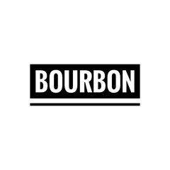 ''Bourbon'' Word Illustration Design